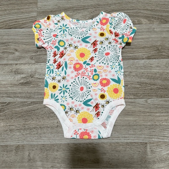 Okie Dokie Floral Baby One-Piece - Picture 2 of 5